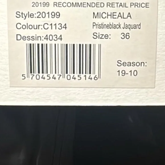 Baum und Pferdgarten Striped Black and White Women's ruffled crop top - Picture 5 of 6